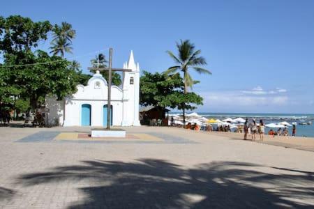 Apt Na Praia Do Forte Em Condominio Frente Mar! 외부 사진